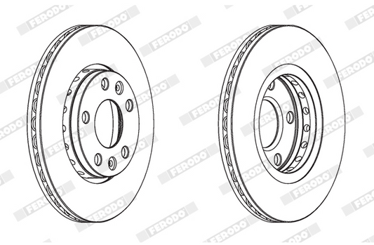Resigilat - Set discuri frana Ferodo - DDF1728C