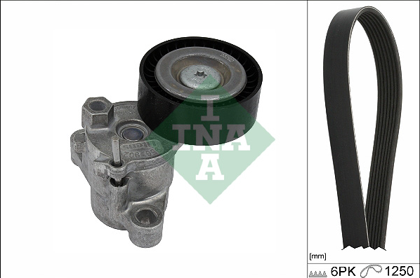 Resigilat - Set curea transmisie cu caneluri - INA 529 0524 10