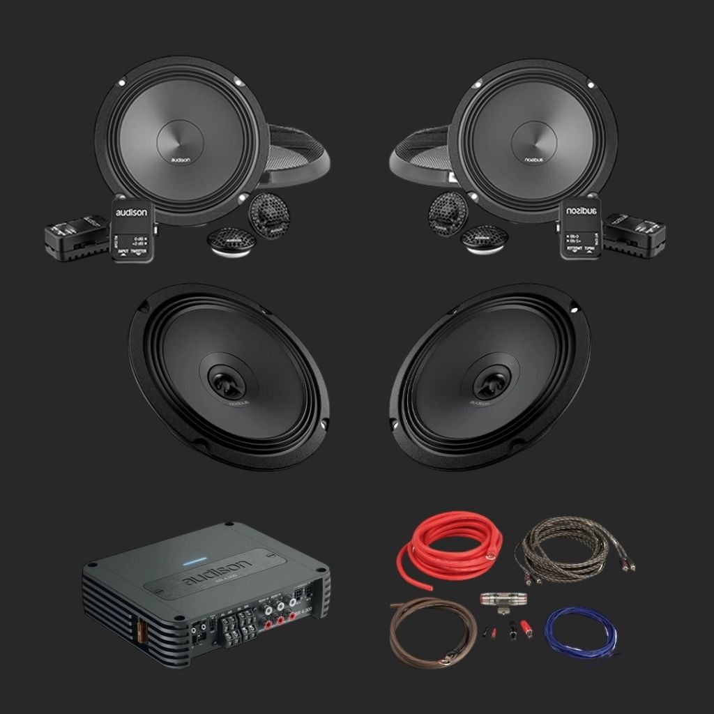 Pachet Difuzoare Auto cu amplificator Audi A6 C6 2004-2011 Audison Prima 560 W