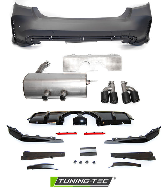 Bara Spate tip G80 Performance cu evacuare inclusa compatibila cu BMW F30 2011-2018