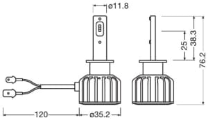 Bec H1 LED OSRAM