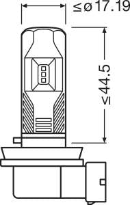 Bec H11 / H8 / H16 LED OSRAM
