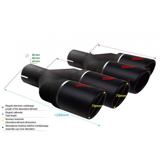 Ornament rotund evacuare, finala Ulter sport 100mm