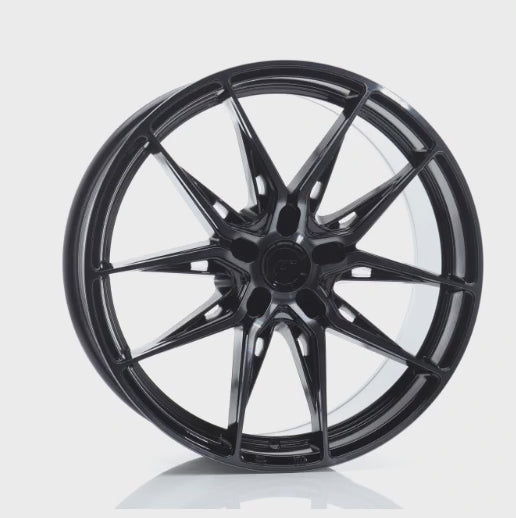 Japan Racing JR44 Black Machined w/ Tinted Face