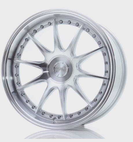 Japan Racing JR41 Gloss Black w/ Machined Lip