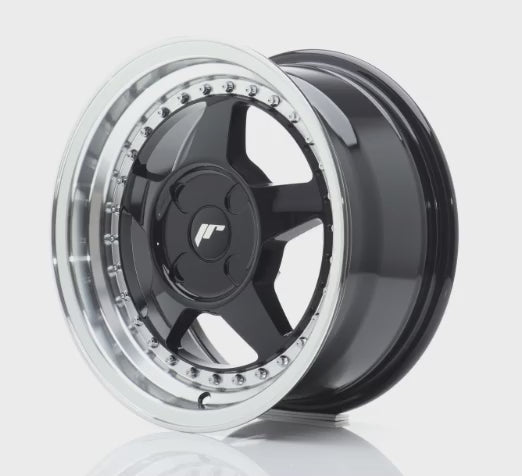 Japan Racing JR6 Gloss Black w/Machined Lip