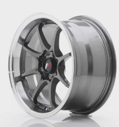 Japan Racing JR5 Gun Metal w/Machined Lip