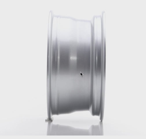 Japan Racing JR9 Silver w/Machined Lip