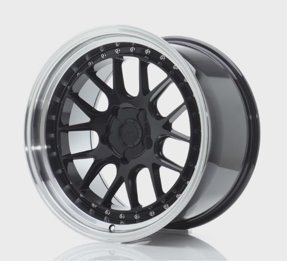 Japan Racing JR40 Gloss Black w/ Machined Lip