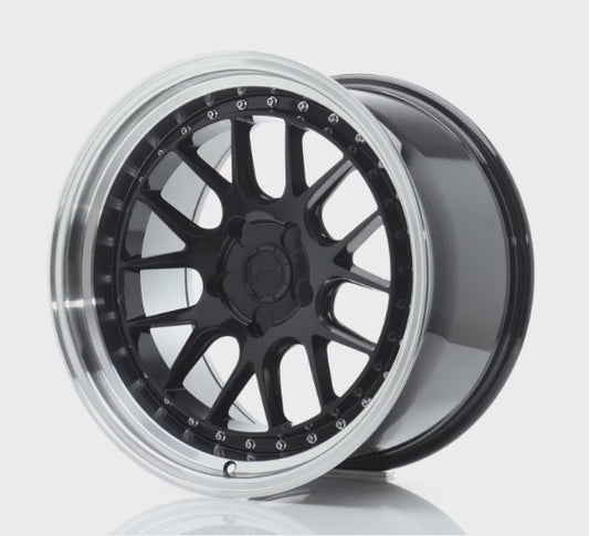 Japan Racing JR40 Gloss Black w/ Machined Lip