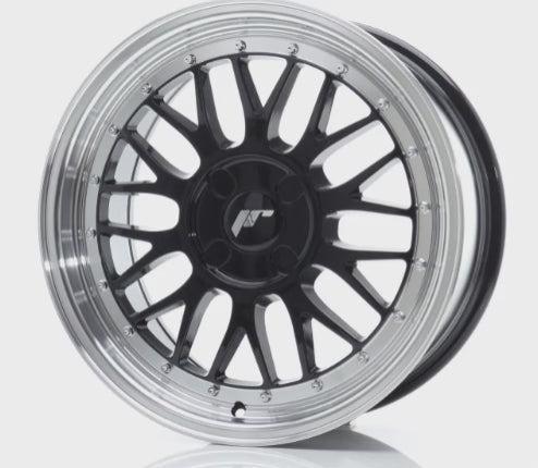 Japan Racing JR23 Gloss Black w/ Machined Lip