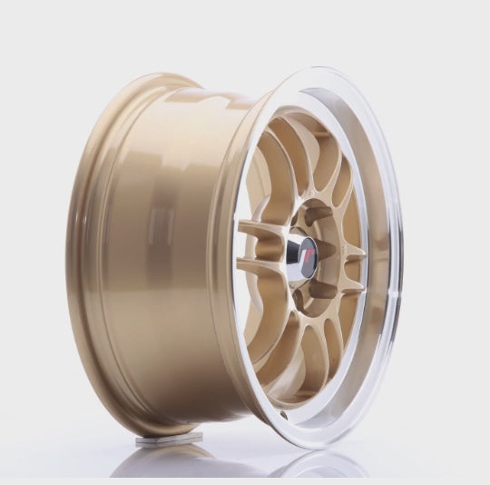 Japan Racing JR7 Gold w/Machined Lip