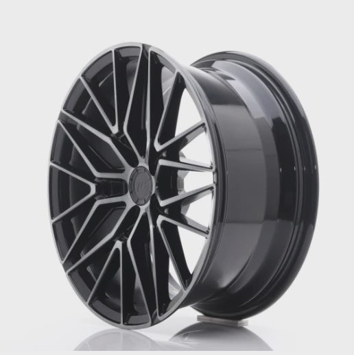 Japan Racing JR38 Black Brushed w/Tinted Face