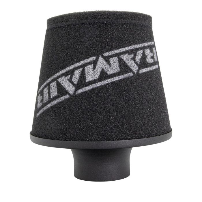 Filtru de aer universal Ramair JS-108-BK – conic mare, gât 80mm, cu bază din aluminiu negru