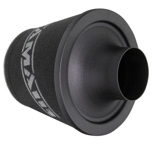 Filtru de aer universal Ramair JS-108-BK – conic mare, gât 80mm, cu bază din aluminiu negru