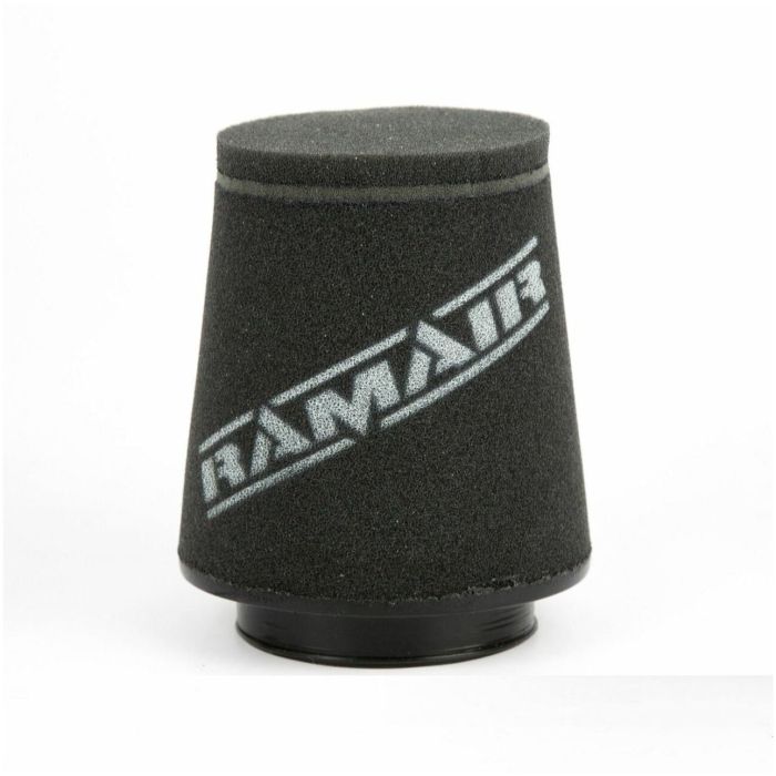 Filtru de aer universal Ramair CC-117 Offset – conic cu gât offset, gât 80mm, bază din polimer cauciucat