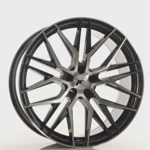 Japan Racing JR28  Gloss Black Machined Face