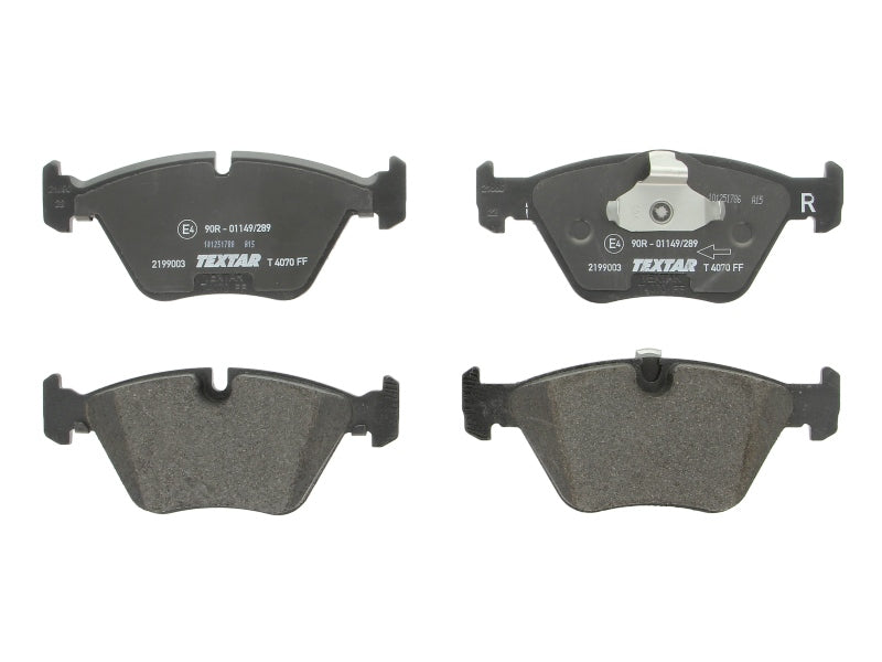 Set placute frana Textar 2169103  Spate